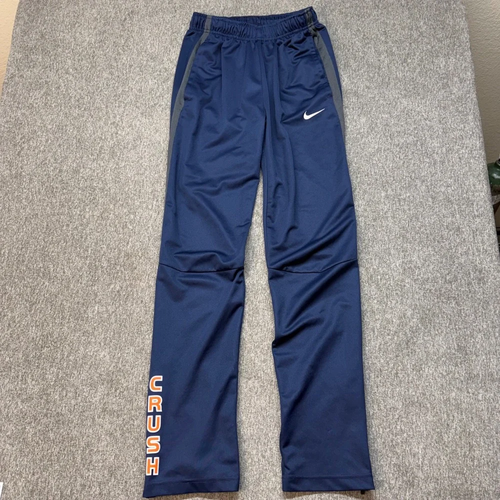 Nike Mens Navy Blue Crush Graphic Training Pants 836120-418 Size Small Tall